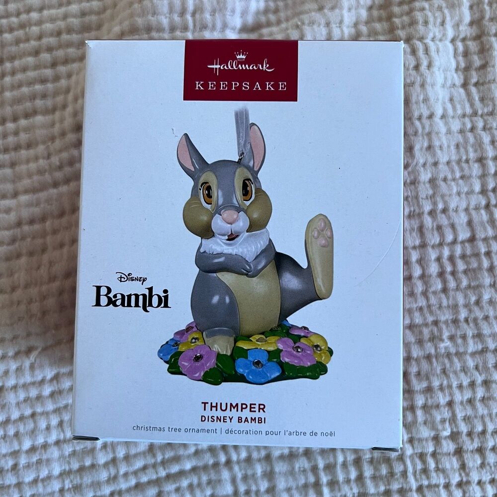 Hallmark Keepsake Ornament Disney Bambi‎ Thumper Metal Rabbit Bunny 2022 New Box